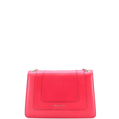 Bvlgari Serpenti Forever Square Shoulder Bag Leather Large