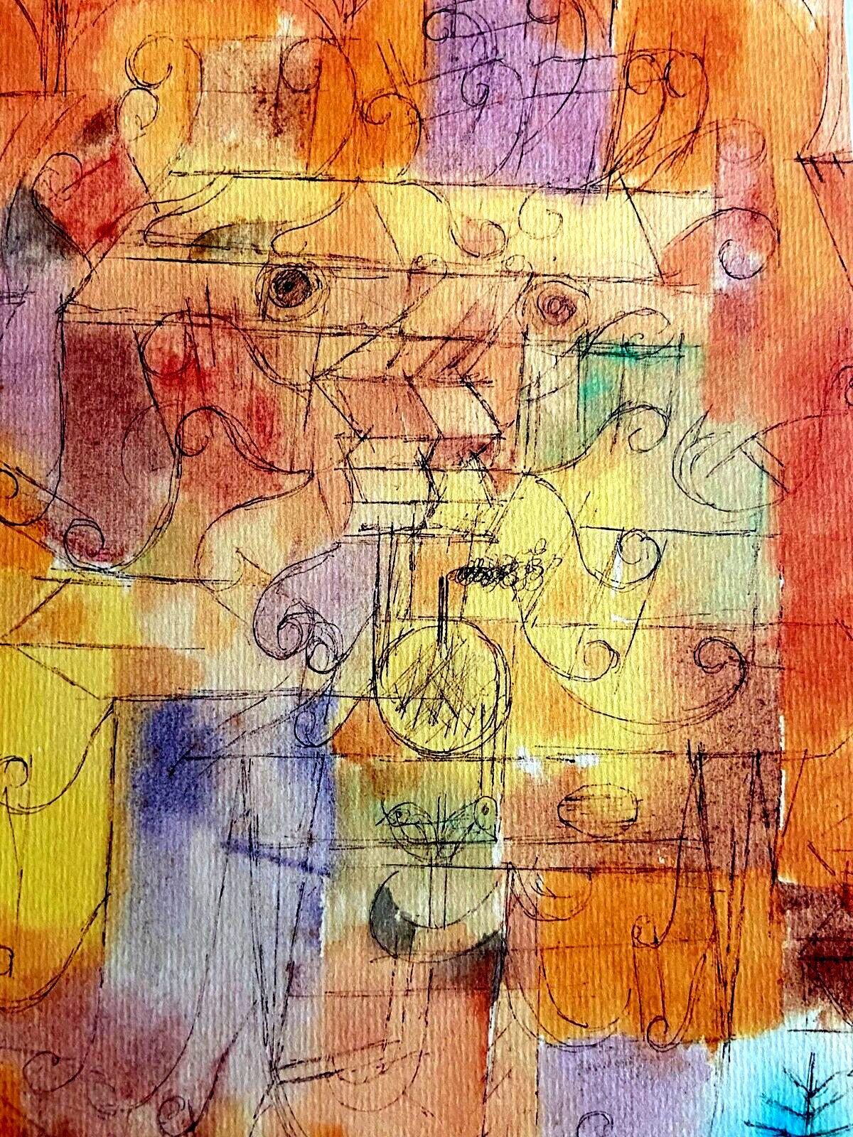 Paul Klee Lithograph Signed Numbered Stamp - Josef Albers