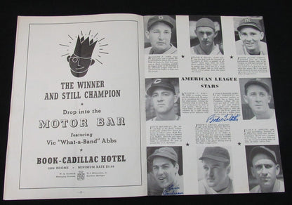 1941 All Star Signed/Auto (20) Program 10 Hofers