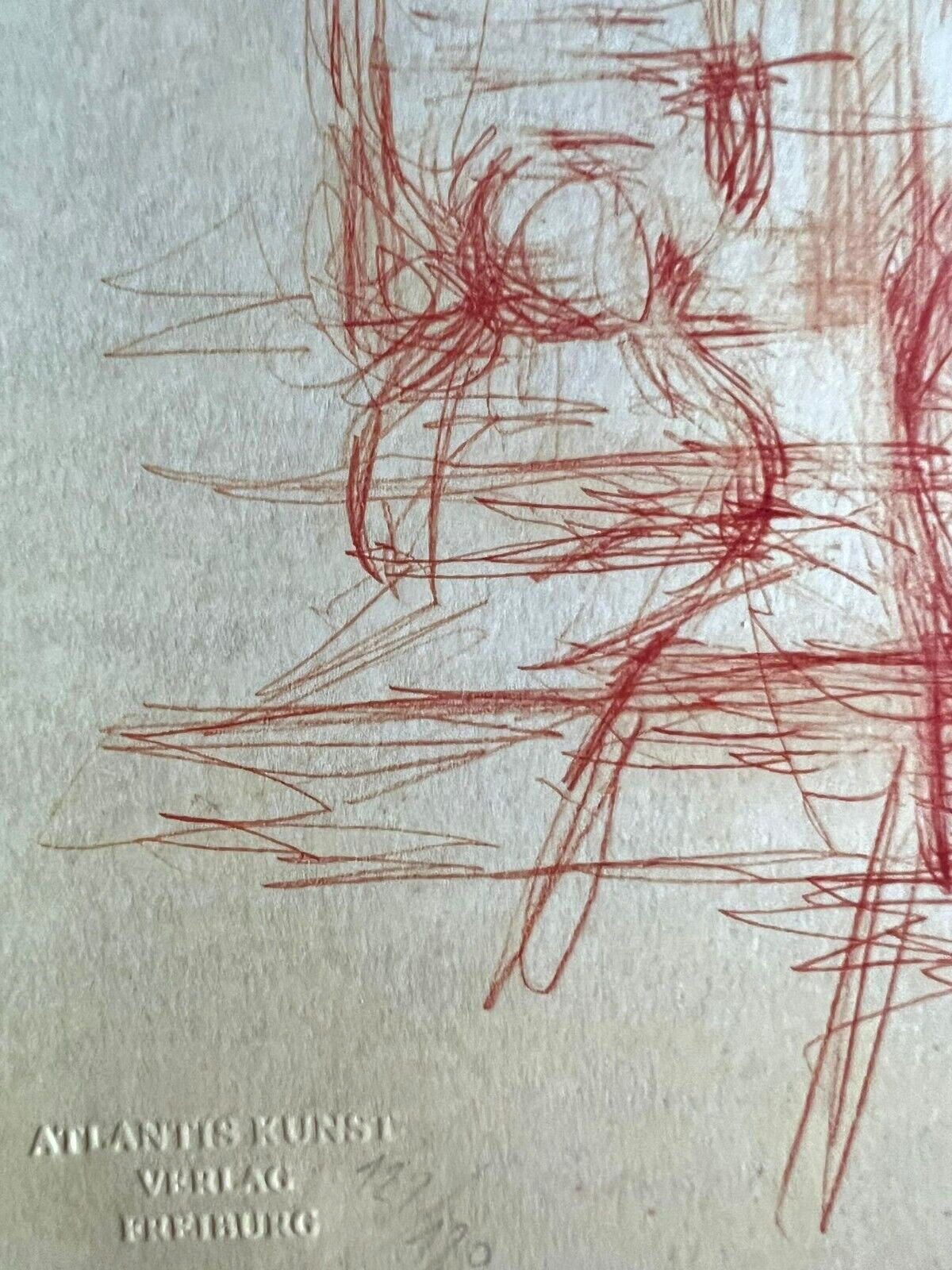 Alberto Giacometti Lithograph Coa Signed Numbered By Hand 180 Ex