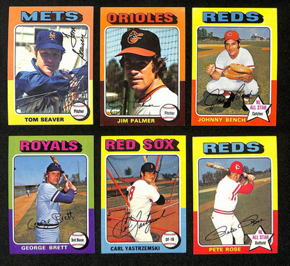 1975 Topps Baseball Complete Set (660) Aaron,