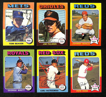1975 Topps Baseball Complete Set (660) Aaron,
