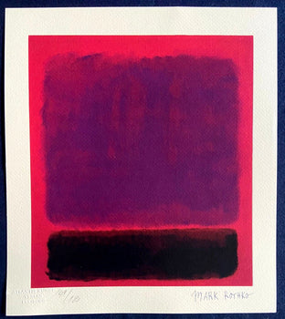 Mark Rothko Lithograph Coa Signature Stamp