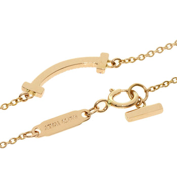 Tiffany&Co.   Necklace T Smile Mini Pink Sapphire