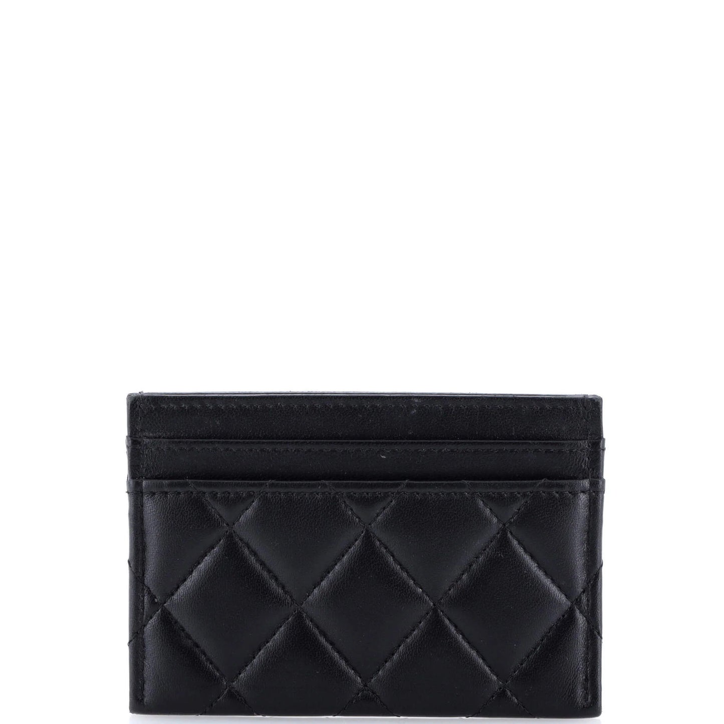 Chanel Cc Stars Card Holder Quilted Lambskin