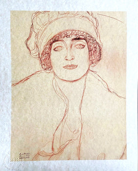 Gustav Klimt Lithograph Certified Signed