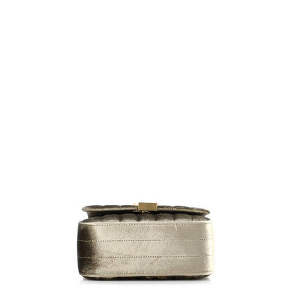 Saint Laurent Vicky Crossbody Bag Vertical Quilted Velvet Small