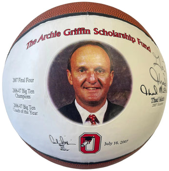 Thad Matta Autographed Ohio State Comemorative Basketball