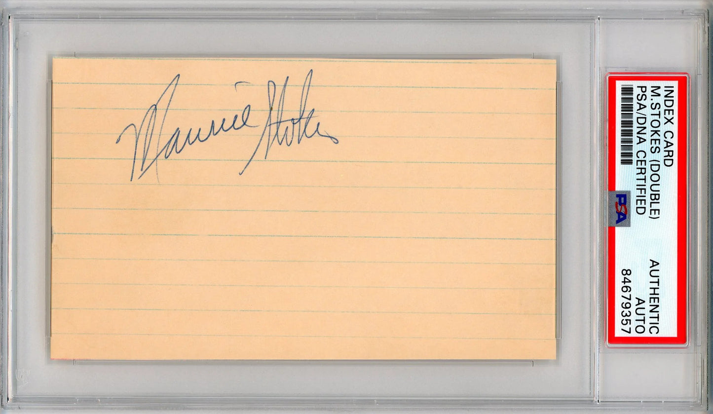 Maurice Stokes Autographed 3X5 Index Card (Psa)