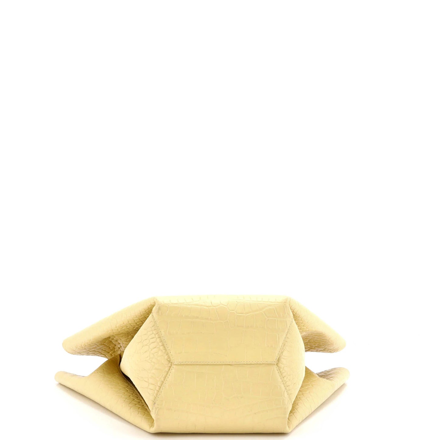 Medium Bottega Veneta Doll Tote Crocodile Embossed Leather