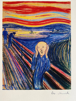 Edvard Munch Museum 'Scream' Lithograph Coa