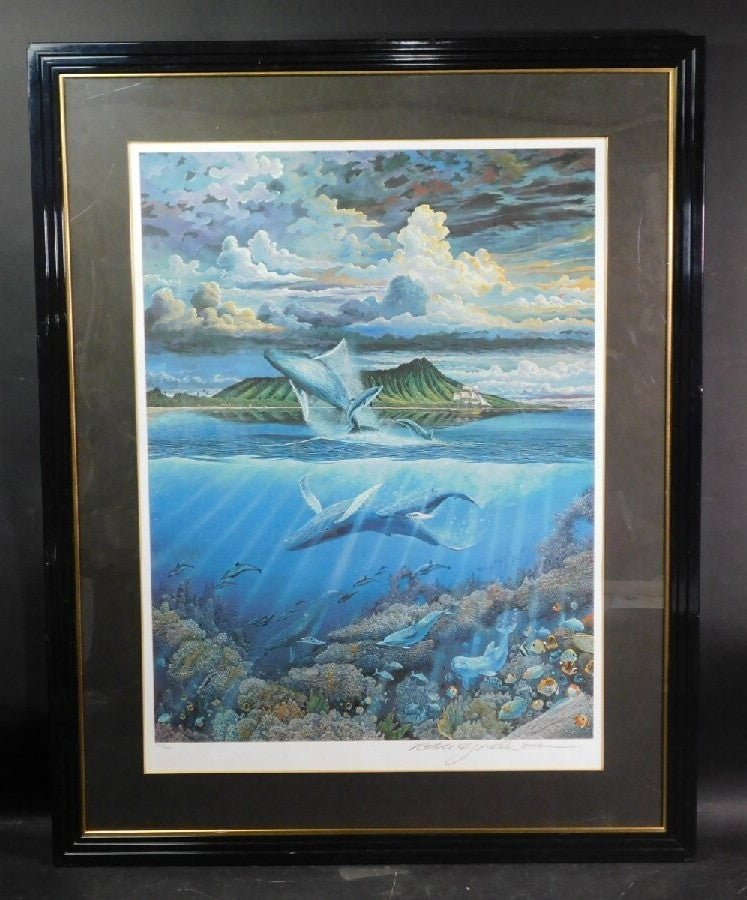Robert Lyn Nelson (Us) Original Lithograph Print Large Artwork, Signed Framed