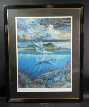 Robert Lyn Nelson (Us) Original Lithograph Print Large Artwork, Signed Framed