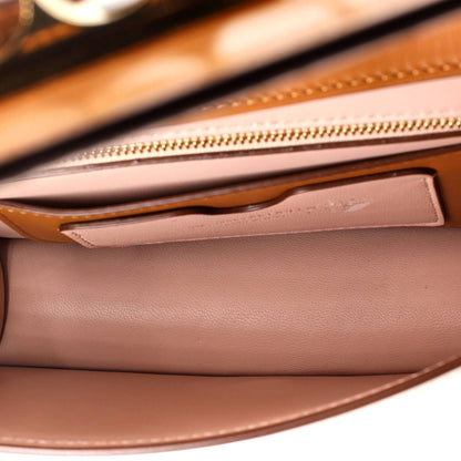 Alexander Mcqueen Four Ring Flap Shoulder Bag Leather Small