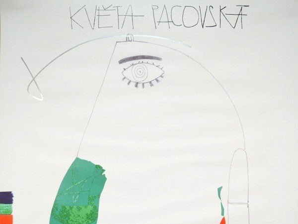 Kv?Ta Pacovsk 13 Years Neugebauer Press 1992 Signed Poster 197/999 Austria