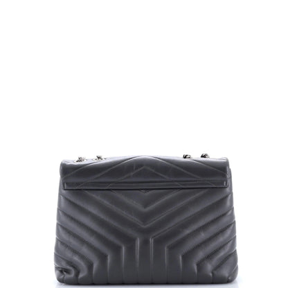 Medium Saint Laurent Loulou Shoulder Bag Matelasse Chevron Leather