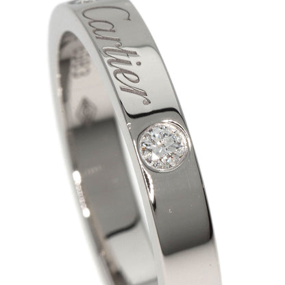 Cartier   Ring Engraved 2P Diamond #50 Platinum