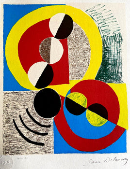 Sonia Delaunay Lithograph Coa Signed Stamped Numbered By Hand 175 Ex