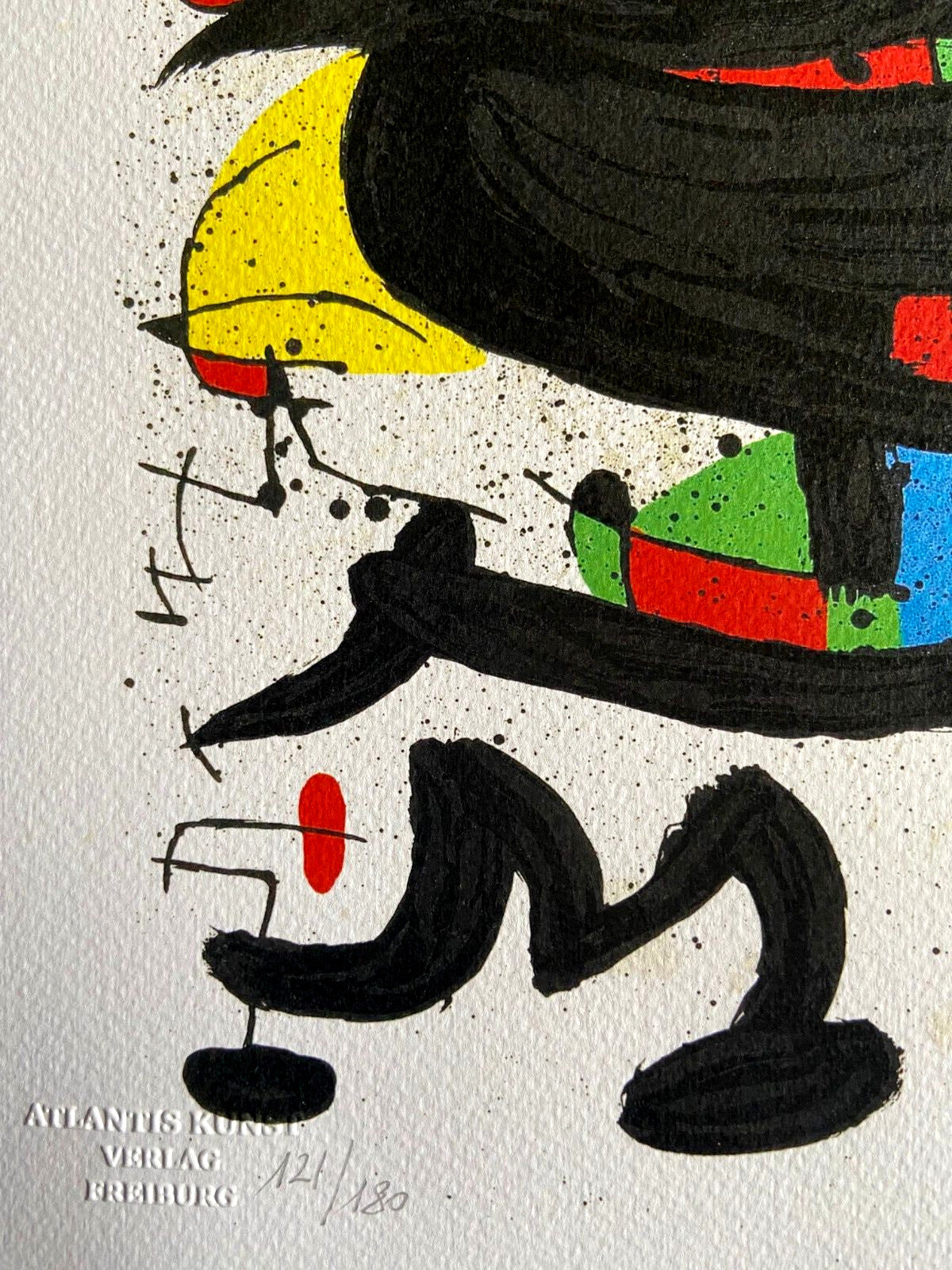 Joan Mir Lithograph Coa Signed Op Certified Numbered Limited