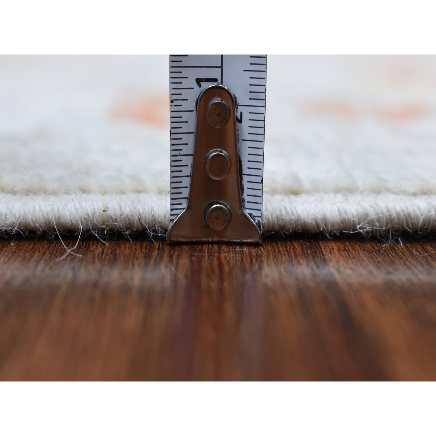 2'8"X15'8" Hand Knotted Ivory Angora Oushak Pure Wool Xl Runner Rug