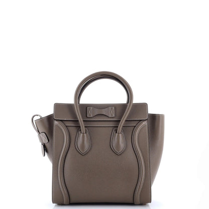 Celine Luggage Bag Grainy Leather Micro