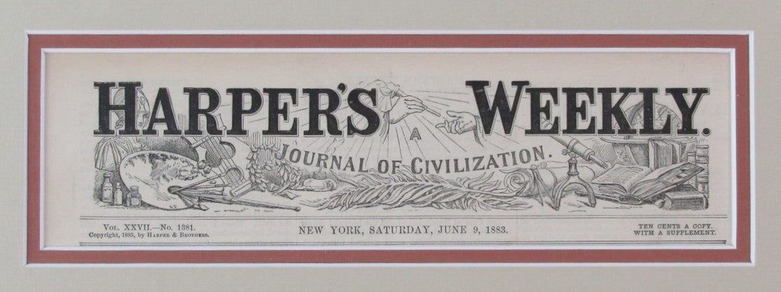 June 9, 1883 Harper'S Weekly Newspaper Baseball