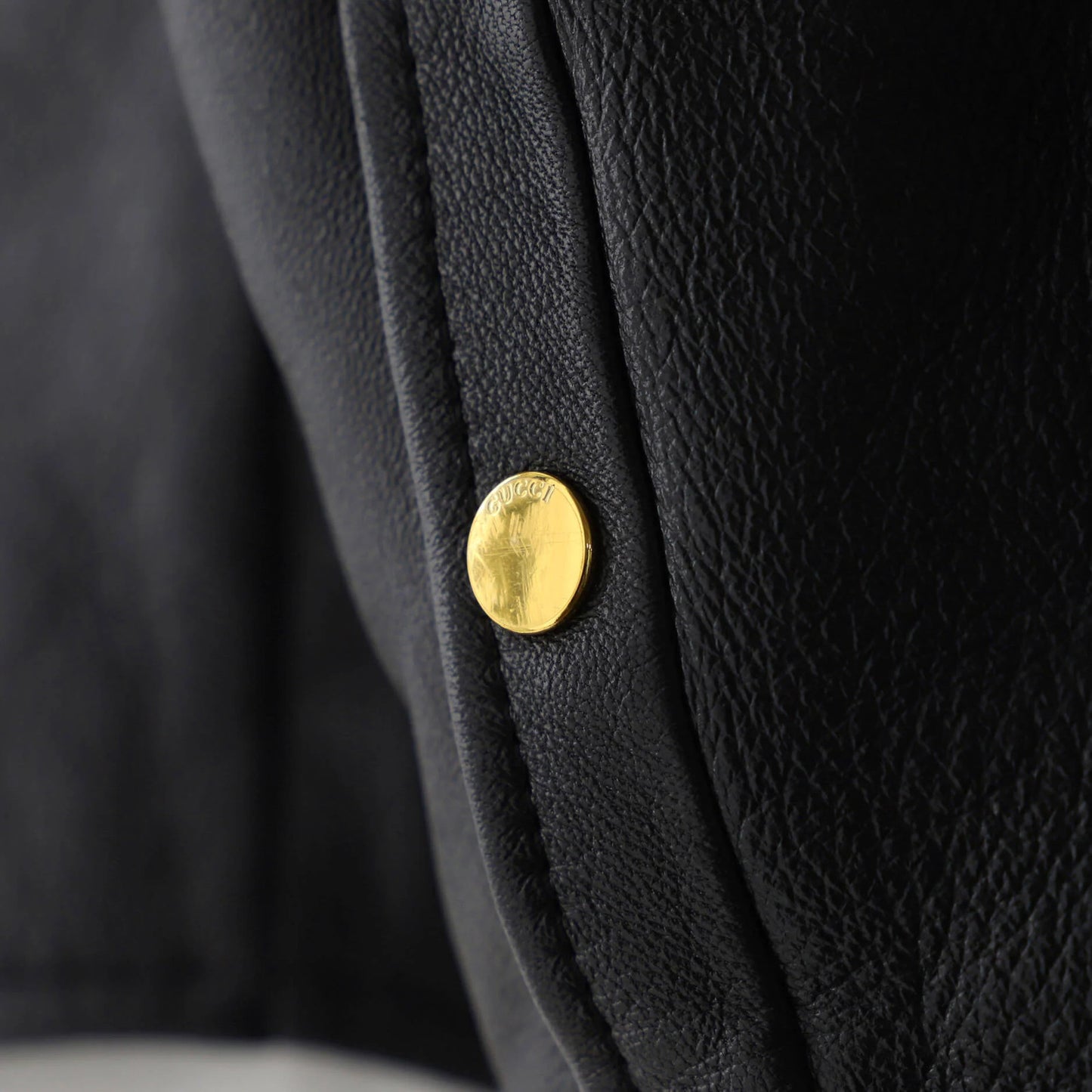 Gucci Men'S Logo Shirt Jacket Leather