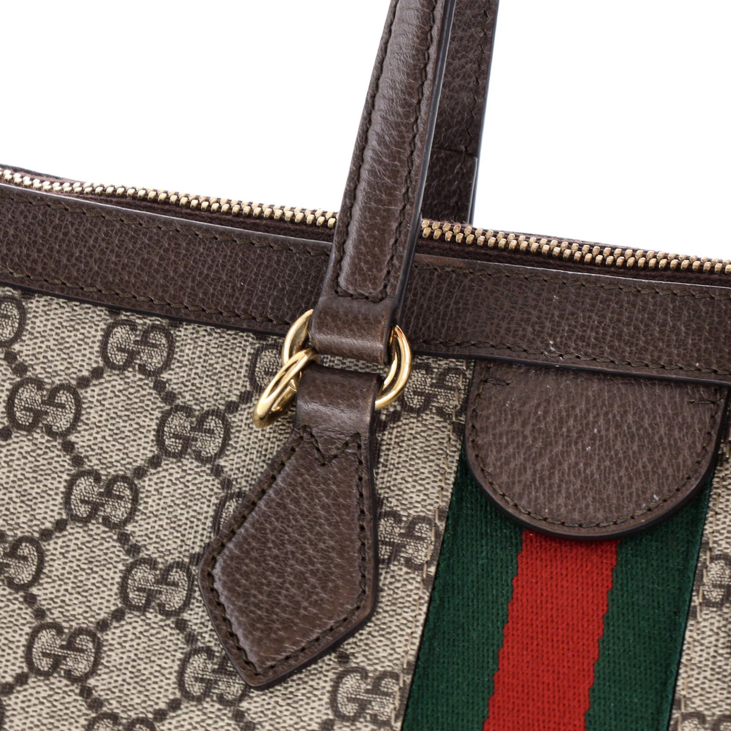 Gucci Ophidia Top Handle Tote Gg Coated Canvas Medium