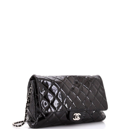 Chanel Clutch With Chain Quilted Patent