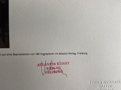 David Hockney Lithograph Hand-Made Coa Signed Pen Numbered 180