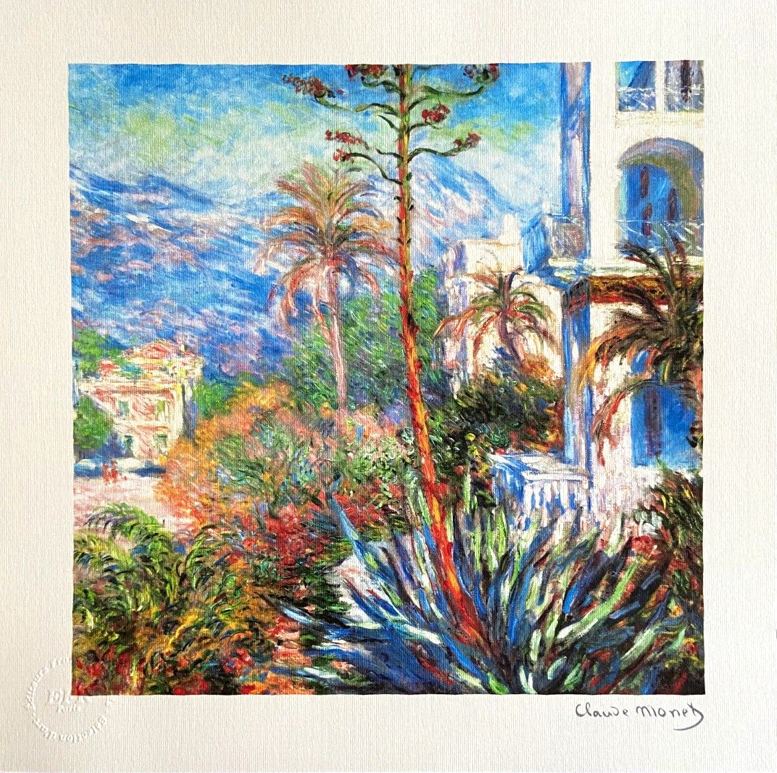 Claude Monet Lithograph Signed Coa