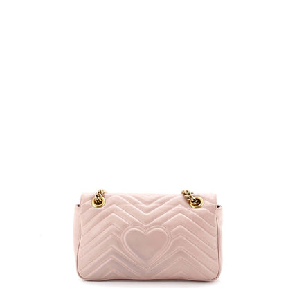 Gucci Gg Marmont Flap Bag Matelasse Leather Small
