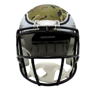 Dallas Goedert Signed/Inscr Full Size Camo