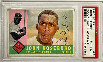 John Roseboro Autographed 1960 Topps Card #88 (Psa)
