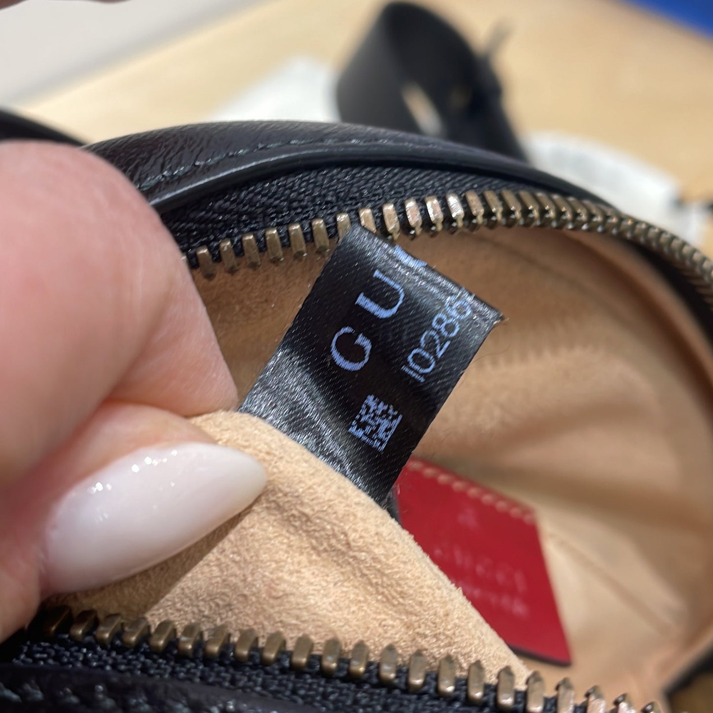 Gucci Gg Marmont Belt Bag Diagonal Quilted Leather