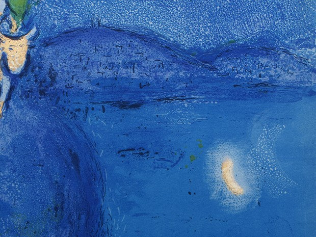 Lithograph by Marc Chagall of spring from Daphnis et Chlo in 1961.