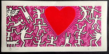 Keith Haring Lithograph From A Painting