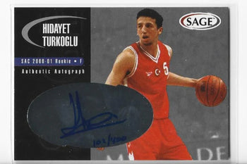 Hidayet Turkoglu 2000 Sage #A48 (102/400) Rookie Card