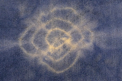 Purple-navy Tie-Dye Design 5X8 Hand-Tufted Modern Rug Contemporary Kids Carpet
