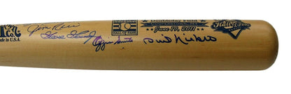 2011 Hof Classic Game Cooperstown Bat Signed By 6 Gossage Rice Jsa Steiner 96265