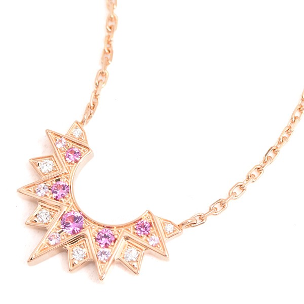 Piaget Sunlight Necklace With Pink Sapphire And Diamond In Pink Gold 750Pg