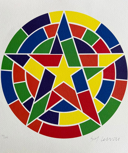 Sol Lewitt Lithograph Coa Numbered In Pencil 275 Ex