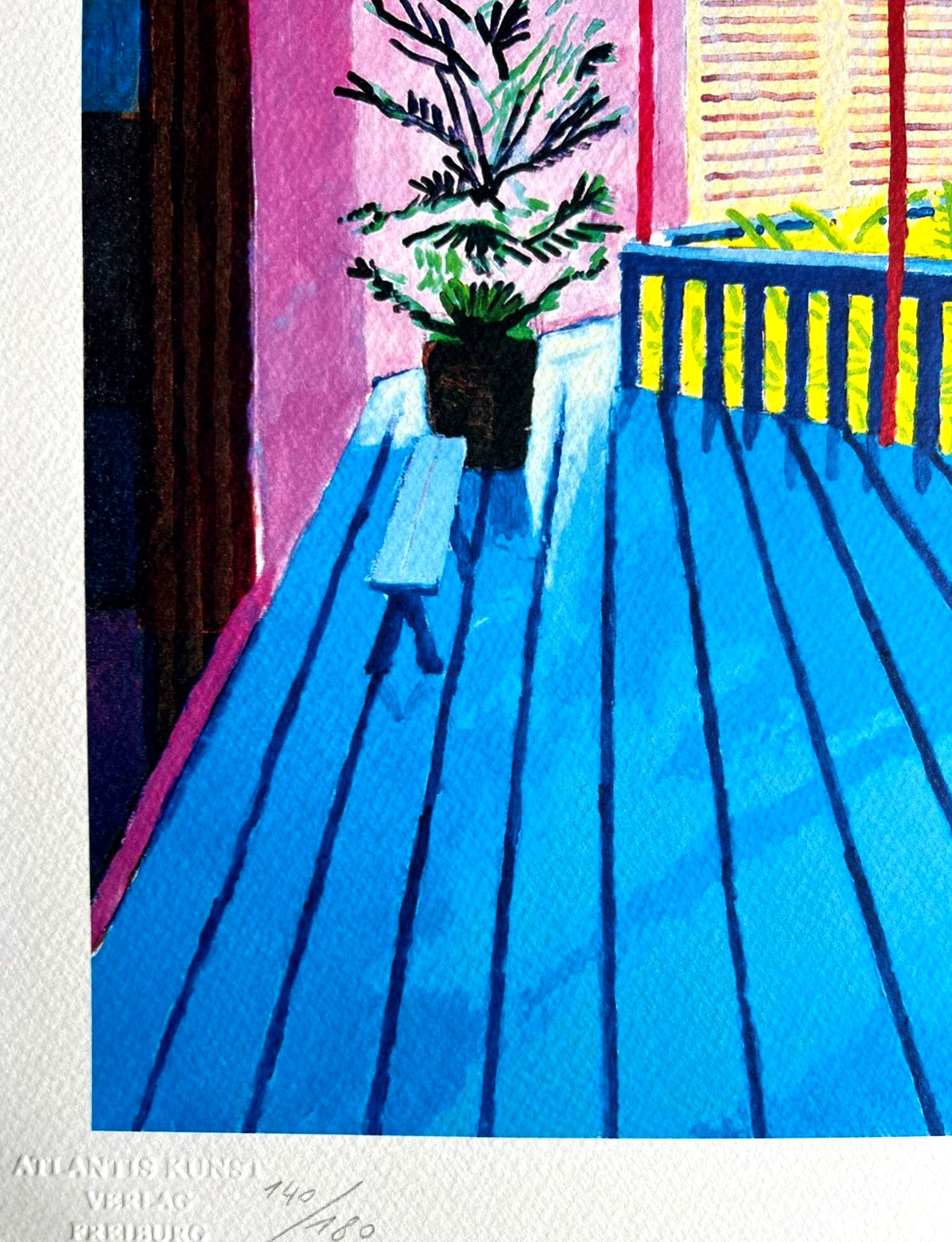 David Hockney Lithograph Coa Signed Op Limited Edition 180