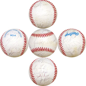 1995 Detroit Tigers Autographed Baseball