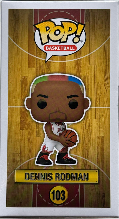 Dennis Rodman Autographed Chicago Bulls Funko Pop #103 (Jsa)