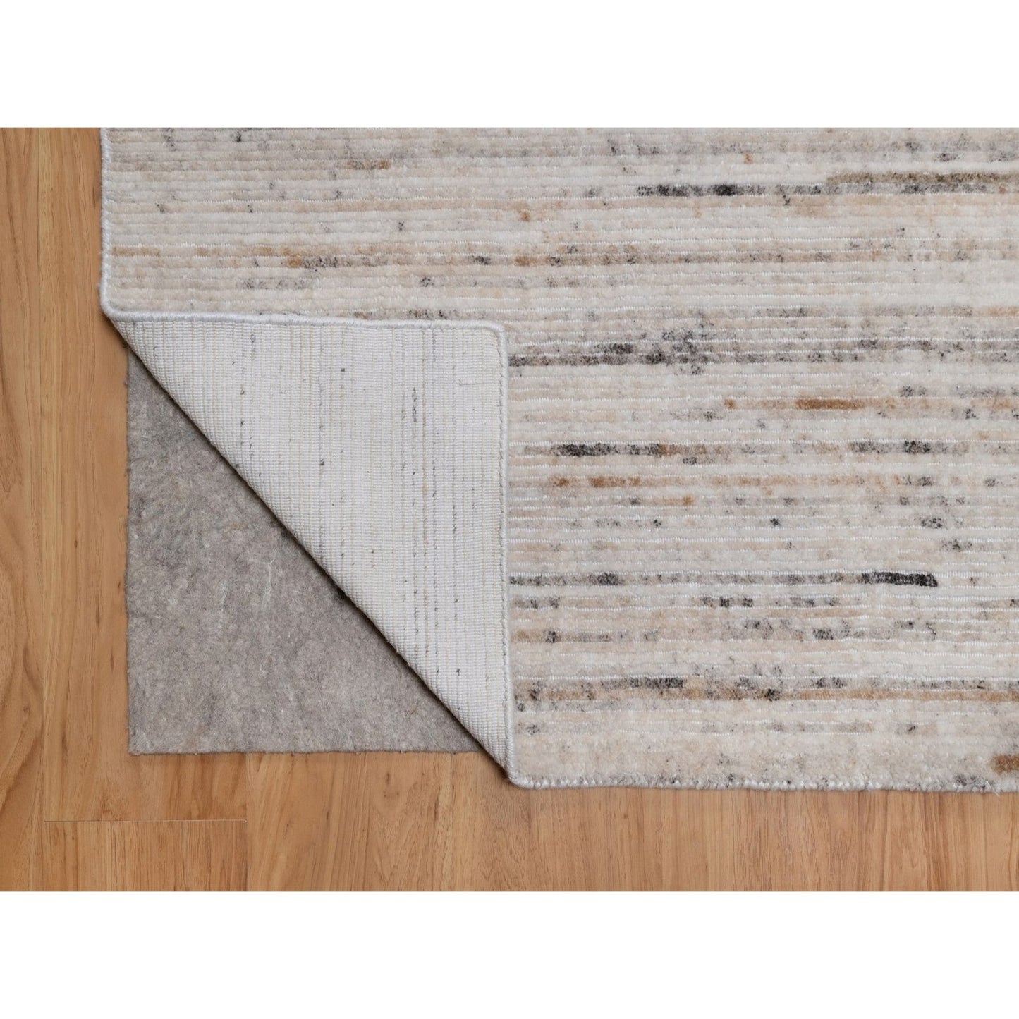 9'1"X12' Ivory Indoor Outdoor Modern Design Hand Loomed Oriental Rug