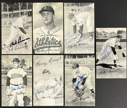 Lot Of (19) 1955-61 Kansas City A'S Signed 3.5X5.5 Team Issued Photos 200514