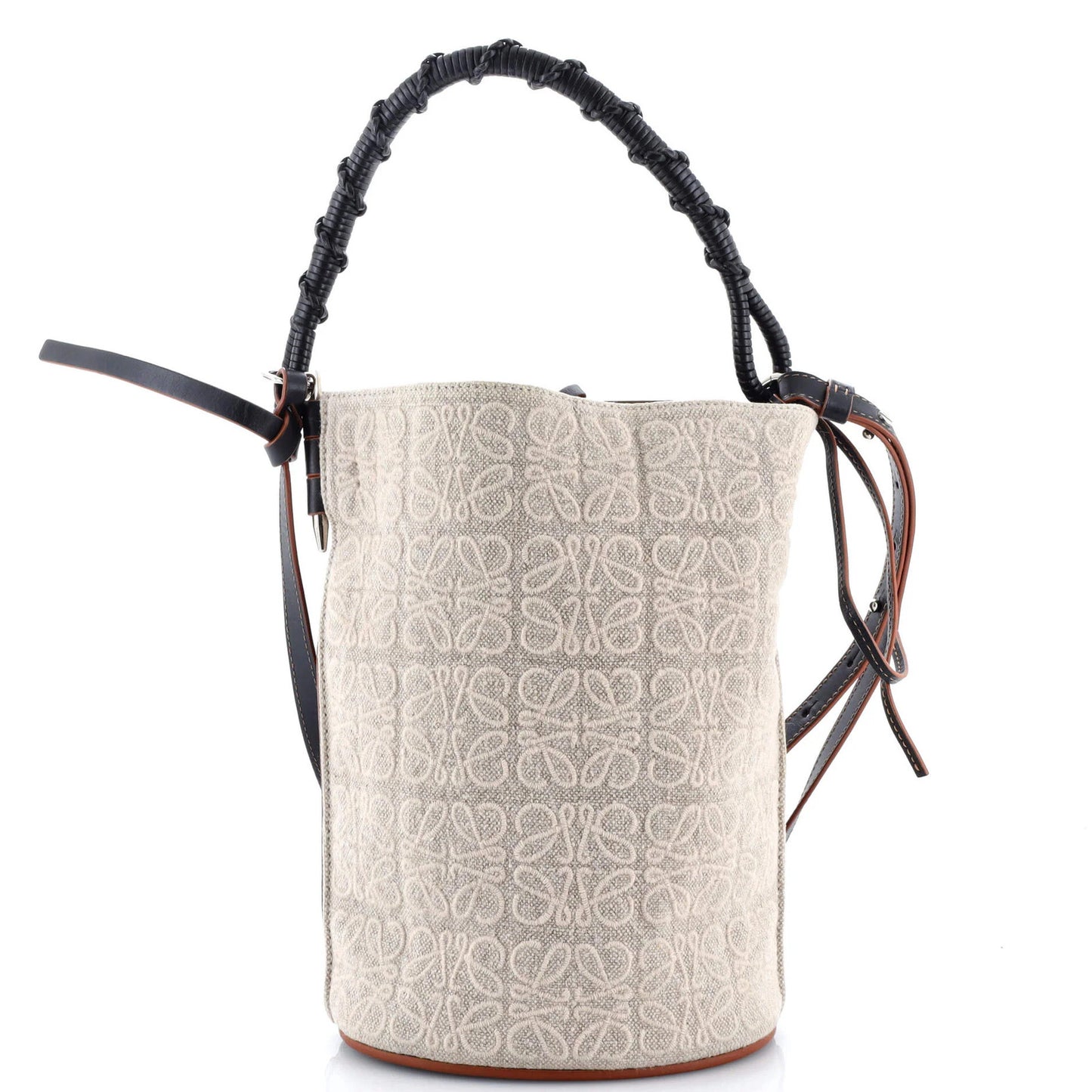 Loewe Gate Bucket Bag Anagram Jacquard Canvas Medium