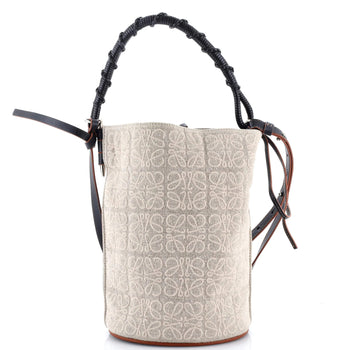 Loewe Gate Bucket Bag Anagram Jacquard Canvas Medium