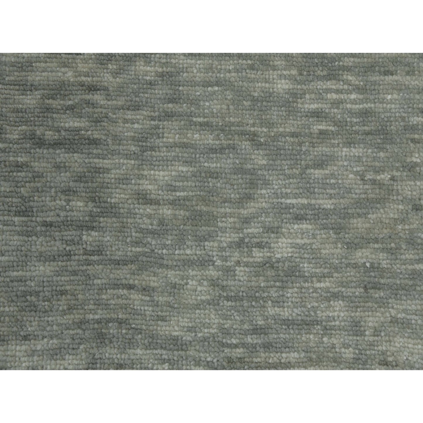 12'2"X18'3" Green Art Deco Collection Wool Hand Knotted Oversized Rug
